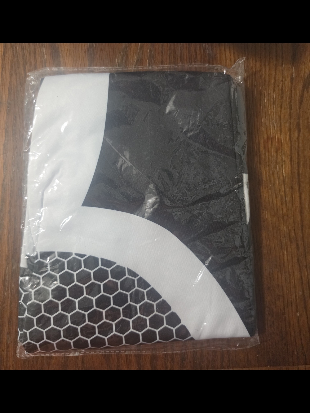 Source Unknown Black and White Geometric Leggings